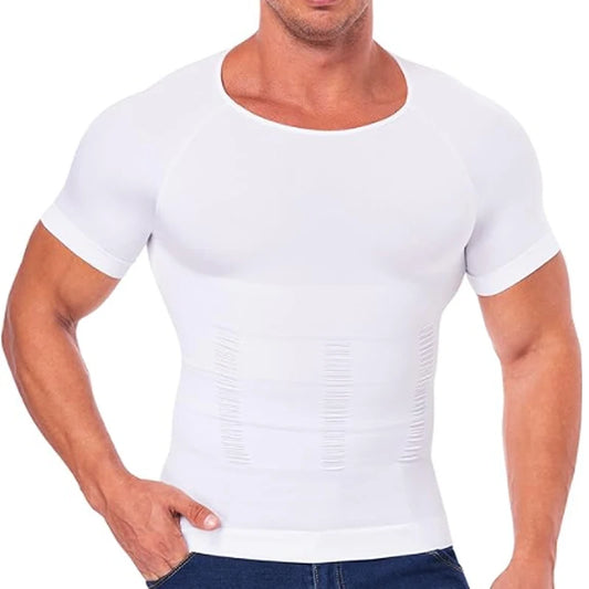 Mens Compression Shirt Undershirt Slimming Tank Top Workout Vest Abs Abdomen Slim Body Shaper NovaCart