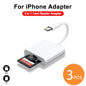 2-in-1 Lightning Flash Card Reader TF Reader 2-in1 Slot for iPhone/iPad, Suitable for Memory Card/Mini SD Card Adapter Pi-Mart