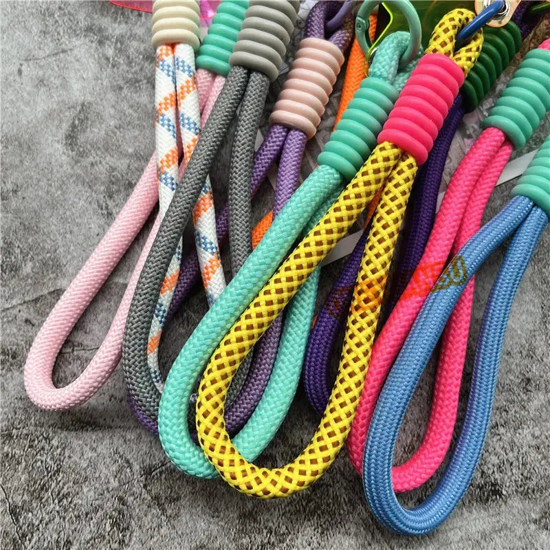 Wrist Strap for Phone Contrasting Colors Lanyard Keys Metal Keyring Accessories With Patch Cellphone Charm Luxury Hand Strap NovaCart