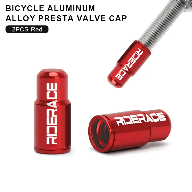 2/4/10Pcs Bicycle Tire Valve Cap Dustproof Lightweight Aluminum Alloy MTB Road Bike Tube Tyre Gas Nozzle Cover For FV Presta Pi-Mart