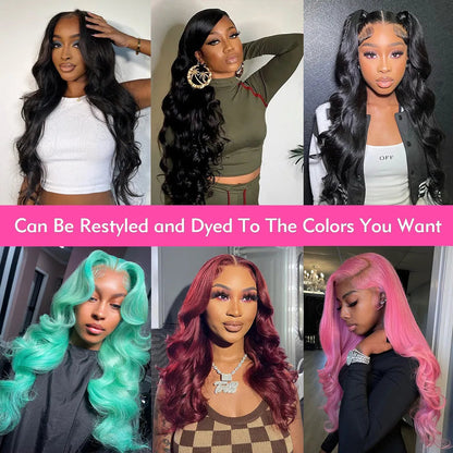 HD Transparent 13x4 13x6 Body Wave Lace Front Wig Pre Plucked 360 Lace Frontal Wig Human Hair Wigs For Women 4x4 Closure Wig HOL stores