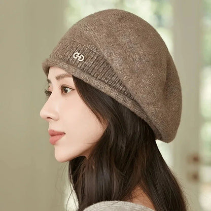 Women’s Soft Beanie Hat – Lightweight Stretchy Jacquard Knit Casual Cap FitiqueFit