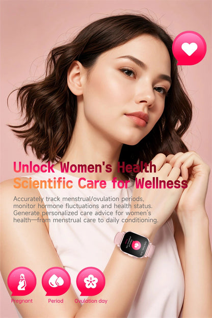 2026 New Model Uric Acid & Lipid Health Analysis Smart Watch Men ECG+PPG Bluetooth Call 2.01-inch Flashlight Smartwatch Women NovaCart