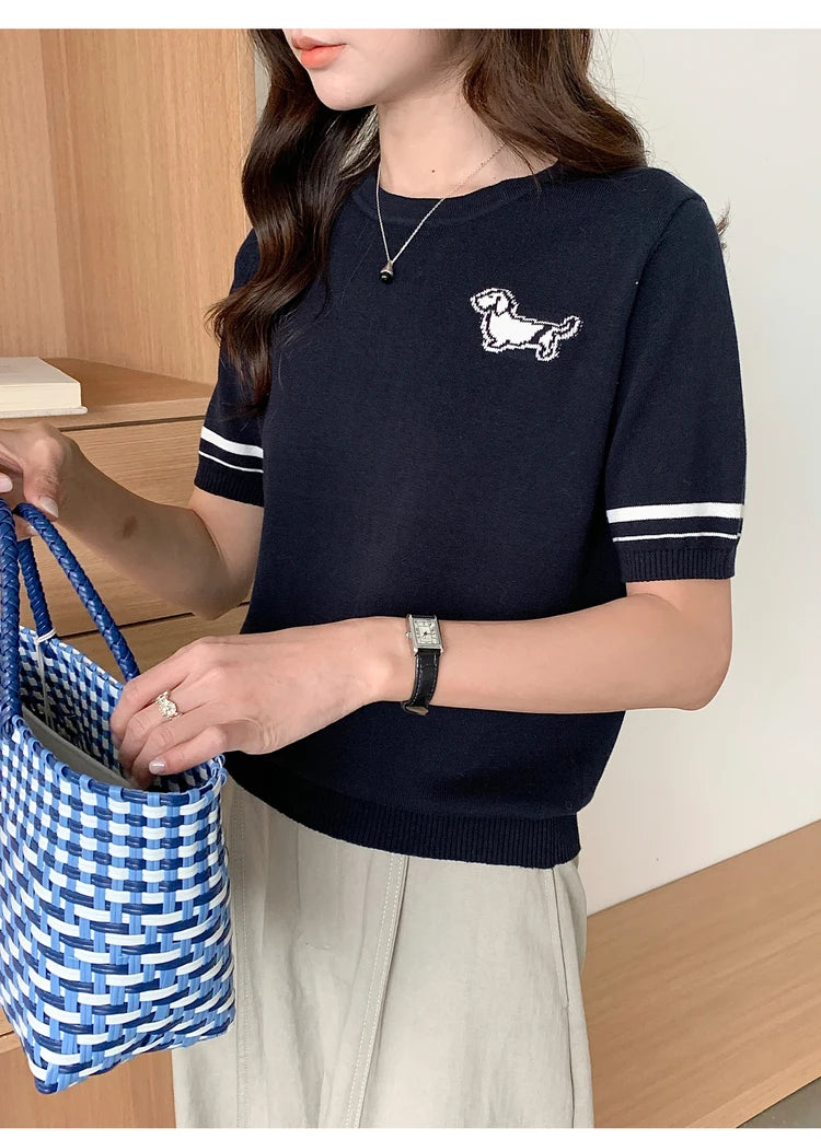 Summer Women's T-shirt 100% Cotton Short Half Sleeve O neck Clothes Solid Casual Pullover Basic Female Top NovaCart