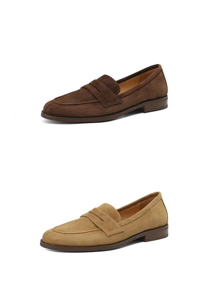 Shoes for Women 2024 Summer Brown Casual Flats Ladies Shoe Fashion Suede Loafers Soft Sole Non-Slip Feminino Zapatos Mujer NovaCart
