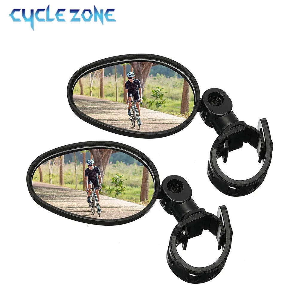 1/2PCS Bicycle Rearview Mirror 360 Degree Adjustable Rotatable Universal Cycling Handlebar Rear View Mirrors for MTB Road Bike Pi-Mart