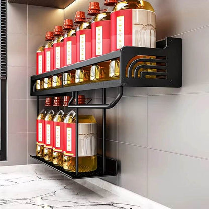 Wall-Mounted Kitchen Spice Rack Organizer SmartPursue™