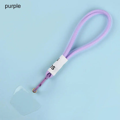 Portable Phone Lanyard Phone Hanging Rope Fashion Candy Color Phone Wrist Straps Nylon Anti-lost Rope Keychain Phone Accessories NovaCart