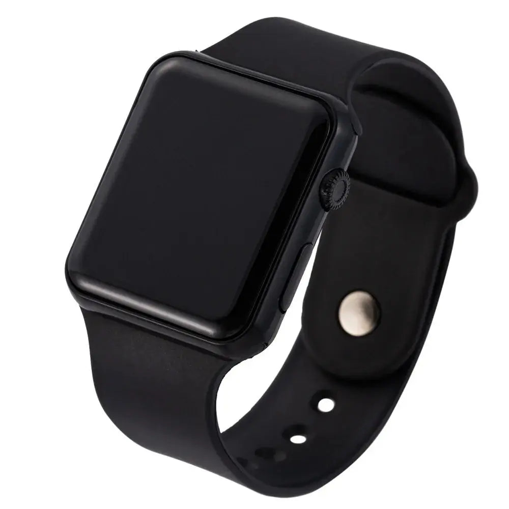 Simple Digital Watch for Men Women Fashion Sport LED Electronic Watch Black Silicone Wristband Casual Mens Watch Reloj Hombre NovaCart