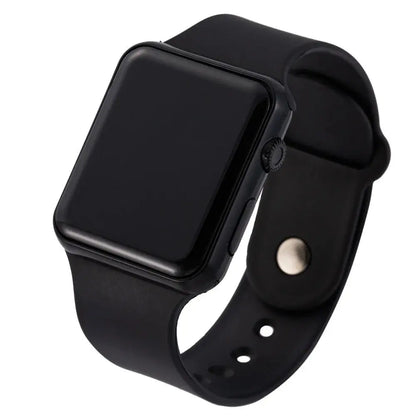 Simple Digital Watch for Men Women Fashion Sport LED Electronic Watch Black Silicone Wristband Casual Mens Watch Reloj Hombre NovaCart