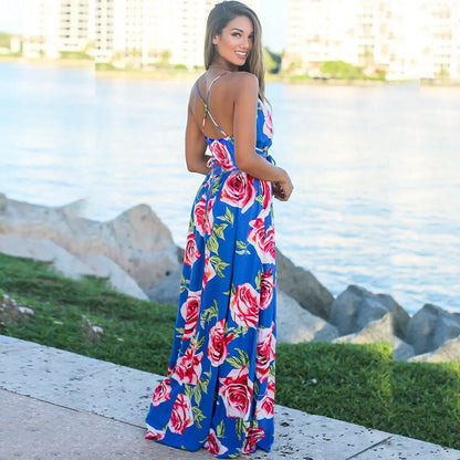 Fashionable Sleeveless Printed Cross-border Style Dress