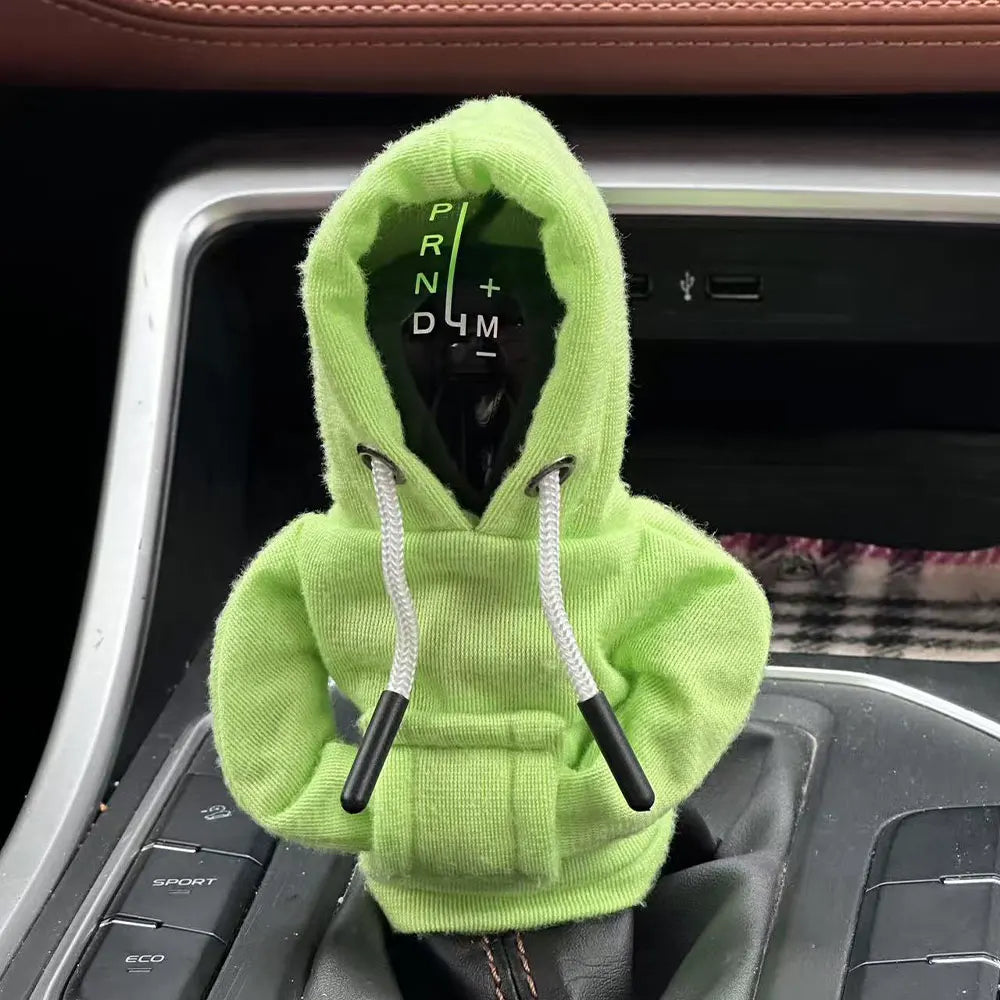 Gear Shift Mini Hoodie Cover Shift Cover Gear Handle Decoration Fits Manual Automatic Universal Car Shift Lever Interior Decor NovaCart