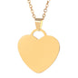 Custom Engraved Picture Photos Name Love Necklace for Women Heart Pendant