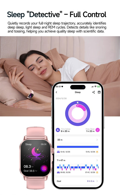 2026 New Model Uric Acid & Lipid Health Analysis Smart Watch Men ECG+PPG Bluetooth Call 2.01-inch Flashlight Smartwatch Women NovaCart