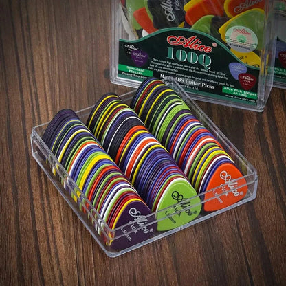Multicolor Guitar Picks 24/50/100 Pieces Mixed ABS Premium Plastic Guitar Picks for Acoustic Electric Guitars Bass Or Ukulele Pi-Mart