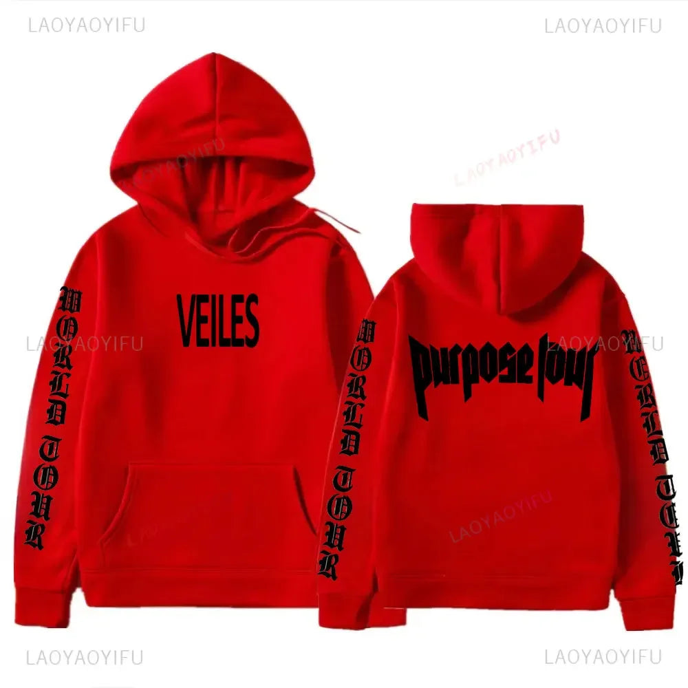 Hoodies Men Justin Bieber Purpose Tour fashion Print Hip Hop Streetwear Fleece Warm Hoody Men Women Pullover Hoodie Sweatshirt NovaCart