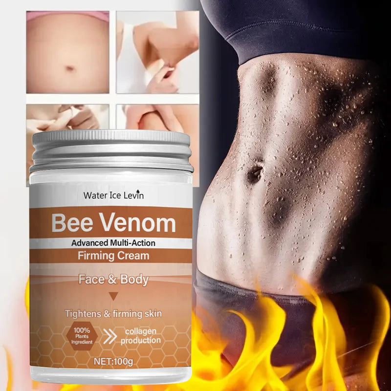 Bee Venom Firming Abdominal Cream - Plant-Based, Moisturizing and Moisturizing Contains Hyaluronic Acid Suitable for All Skin Types, Gentle for Sensitive Skin, Turmeric Skin Care NovaCart