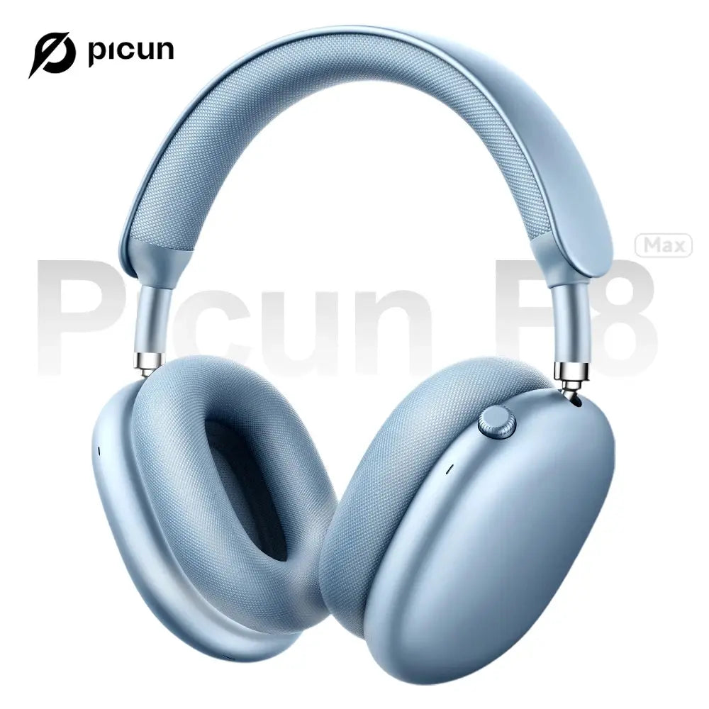 Picun F8MAX ANC Wireless Headphone 59dB Hybrid Active Noise Canceling Spatial Audio Earphone Bluetooth 6.0 Over Ear Headset 180H NovaCart