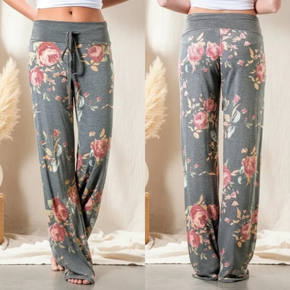 Women’s Wide Leg Yoga Pants – Casual Lounge Pajama Pants FitiqueFit