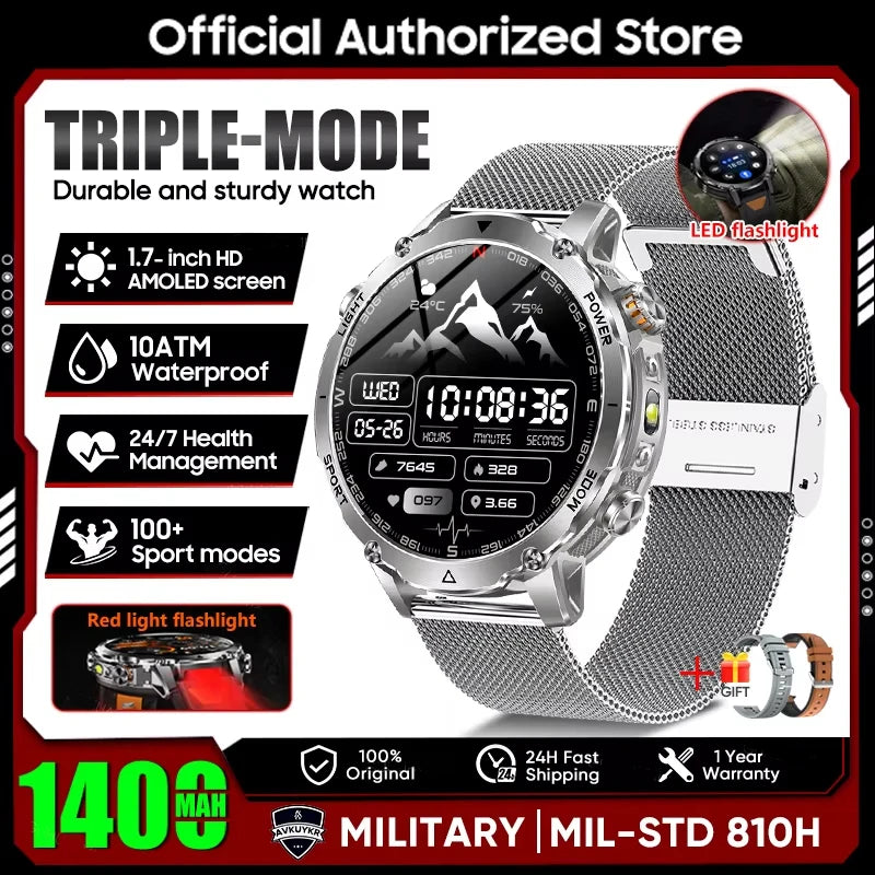 Men Watchs Sports Bracelets IP68 Altimeter Compass Swim track GPS Run RIDE Outdoor Smart Watch Sports GPS Professional New 2026 NovaCart