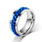 Spinning Anxiety Rings Free Shipping Items For Men Titanium Steel Rotatable Chain Fidget Joint Ring Jewelry Anillos De Hombres NovaCart