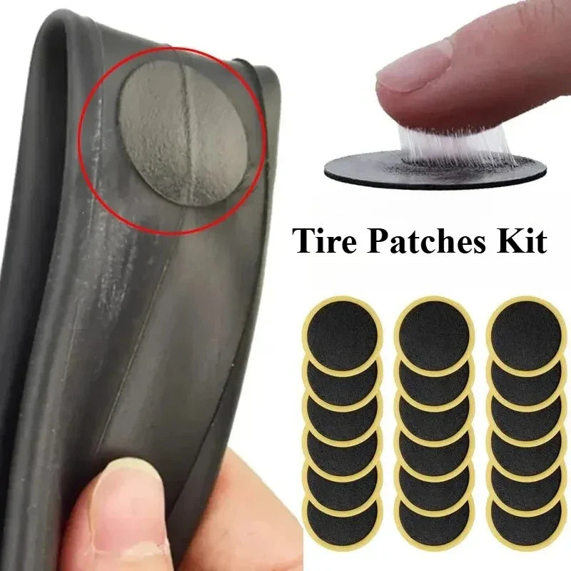 Glue-free Bicycle Tire Patches Kit Quick Repair Adhesive Quick Drying Tyre Protection Patch for Bike Repair Accessories Pi-Mart