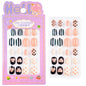 24Pcs/box Kids nails for Girl Cartoon Pattern False Nail Cute Child Fake Nails Tips Kawaii Acrylic Artificial Press on Nail+Tool NovaCart