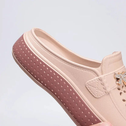 Eyriphy Size: 36-37 to 40-41 Women's Cave Shoes New Flat Slippers Beach Slippers Thick Soles Clogs Casual Slippers for Women Men NovaCart