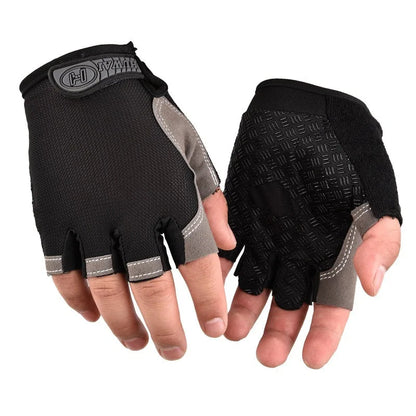 Men Cycling Bicycle Gloves Half Finger Gym Gloves Women Mitten Breathable Anti-slip Glove Fitness Sport Training Gloves Pi-Mart