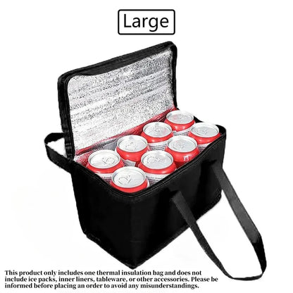 Foldable Insulated Lunch Cooler Bag Portable Thermal Food & Drink Carrier for Picnic Work Beer Delivery Pi-Mart