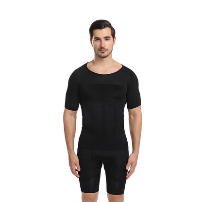 Men Body Shaper Slimming Compression Shirts Gynecomastia Undershirt Seamless Waist Trainer Muscle Belly Weight Loss Shapewear NovaCart