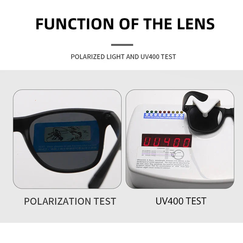 Polarized UV400 Sunglasses, Classic Fishing Driving Eyewear for Men Women, Outdoor Hiking Shades Pi-Mart