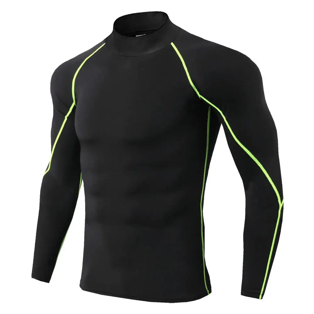 Men Compression Long Sleeve T Shirt Sportswear Male Skinny Tshirt Elastic Track Tracksuit Clothing Gyms Fitness T-shirt For Men NovaCart