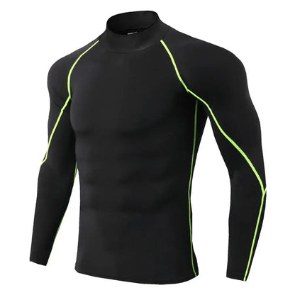 Men Compression Long Sleeve T Shirt Sportswear Male Skinny Tshirt Elastic Track Tracksuit Clothing Gyms Fitness T-shirt For Men NovaCart