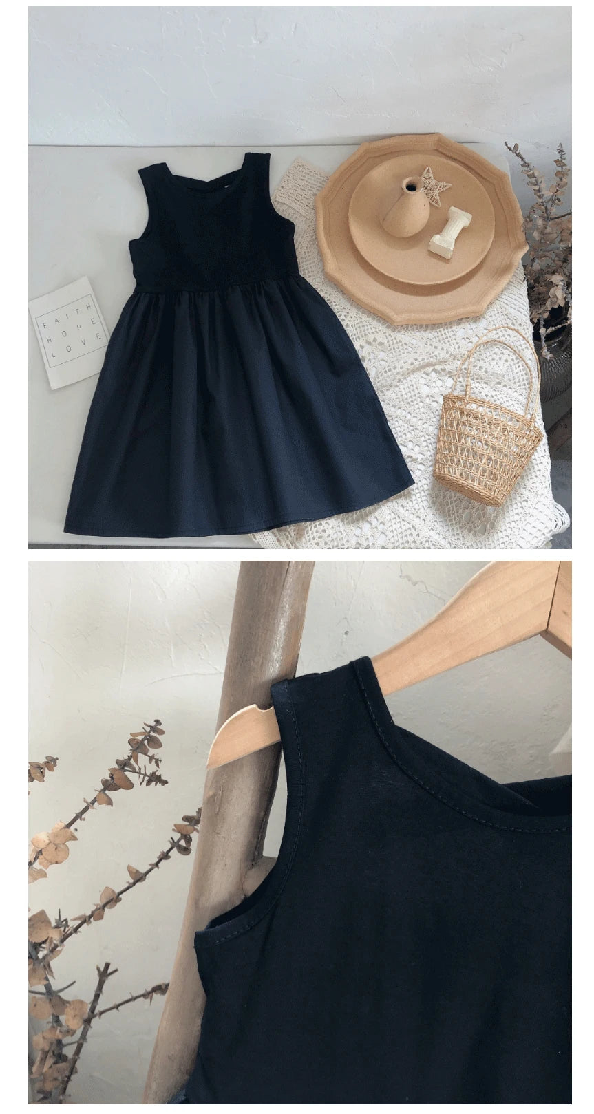 2024 Summer Girls Elegant Goth Dresss Black Sleeveless Tutu Dress Backless Off Shoulder Party Kid Dresses 2 4 5 6 7 8 Years Old NovaCart