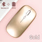 Bluetooth 5.0 Wireless Mouse Ultra Slim Portable Silent Ergonomic for Laptop Tablet PC MacBook Phone Adjustable DPI Ergonomic Pi-Mart