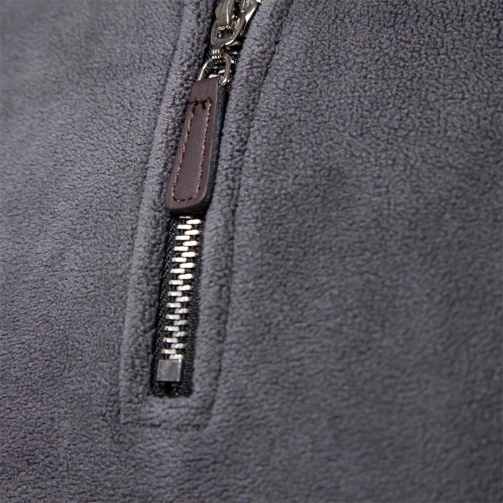 AIOPESON Brand Quality Thicken Warm Fleece Jacket for Men Zipper Neck Pullover Men's Sweatshirt Soft Shell Mens Jacket NovaCart
