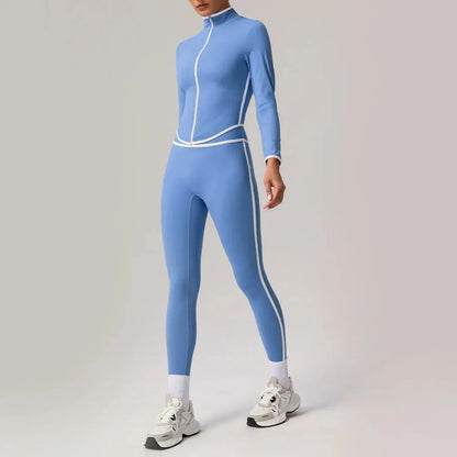 🖤 Seamless Yoga Set – High Waist, Hip-Lifting FitiqueFit