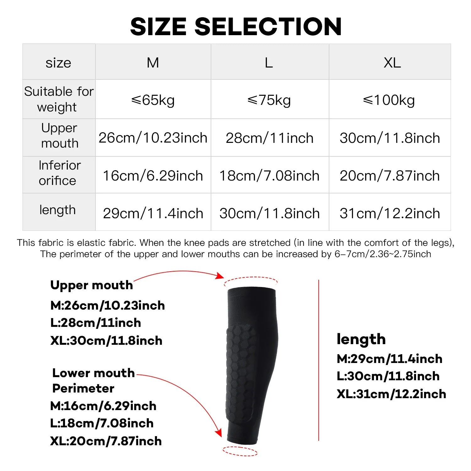 1 PC Leg Sleeves Shin Guards Shockproof Honeycomb Nylon Support Sock Shin Protector Soccer Gear Soccer Shields Sports Legging Pi-Mart