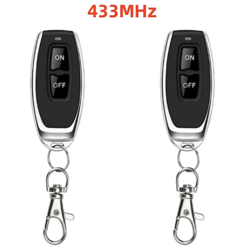 433Mhz Wireless Remote Control Switch AC 110V 220V 10A Relay 1CH Receiver Controller and 2botton RF 433 Mhz Transmitter Pi-Mart