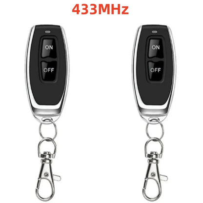433Mhz Wireless Remote Control Switch AC 110V 220V 10A Relay 1CH Receiver Controller and 2botton RF 433 Mhz Transmitter Pi-Mart