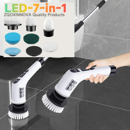 Cordless Household Spin Scrubber Kitchen Gadgets Hair Brushes Bathroom Broom Toilet  Multipurpose Cleaning Brush  Electric Mops Pi-Mart