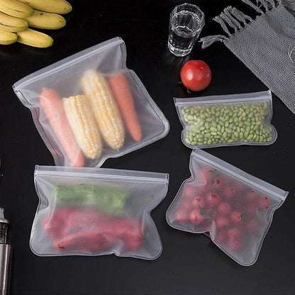 Silicone Food Storage Containers – Stand-Up Zip-Shut Bags SmartPursue™
