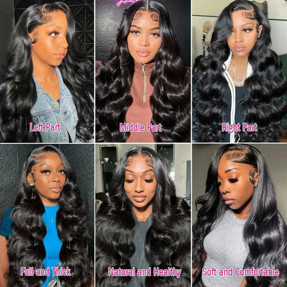 250% Glueless Wig Body Wave Human Hair Wigs Pre Cut 13x4 13x6 HD Lace Frontal Wigs Pre Plucked Curly Lace Front Human Hair Wigs NovaCart