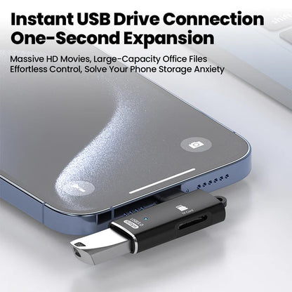 High-Speed 3 in 1 USB 3.0 Type C to TF Card Reader Adapter Memory Card OTG Reader for iPhone 15/16 Huawei PC Laptop Pi-Mart