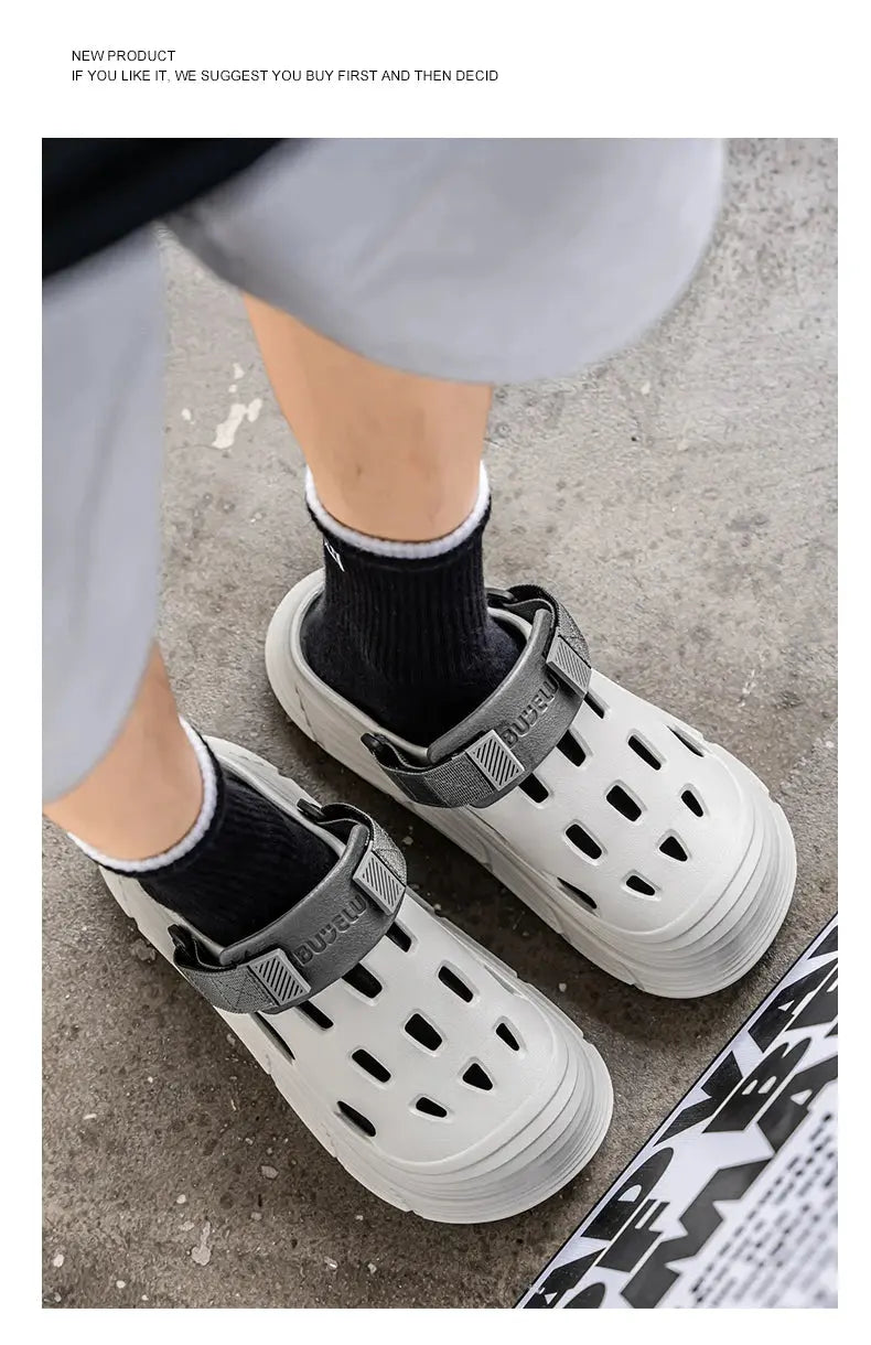Men's Sandals Casual EVA Clogs for Men Summer Comfortable Garden Shoes Non-slip Wear-resistant Beach Slippers for Men 2025 New NovaCart