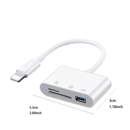 3-in-1 Type C adapter for TF, CF, and SD memory card readers, compatible with Huawei, MacBook Pro, and other devices Pi-Mart