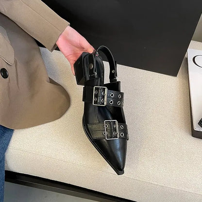 2023women's sandals summer  Ballet flats women Pointed rivet single shoe Platform Women Sandals zapatos de mujer tendencia NovaCart