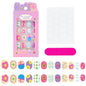 24Pcs/box Kids nails for Girl Cartoon Pattern False Nail Cute Child Fake Nails Tips Kawaii Acrylic Artificial Press on Nail+Tool NovaCart