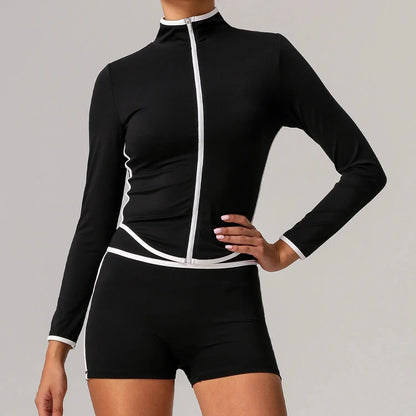 🖤 Seamless Yoga Set – High Waist, Hip-Lifting FitiqueFit